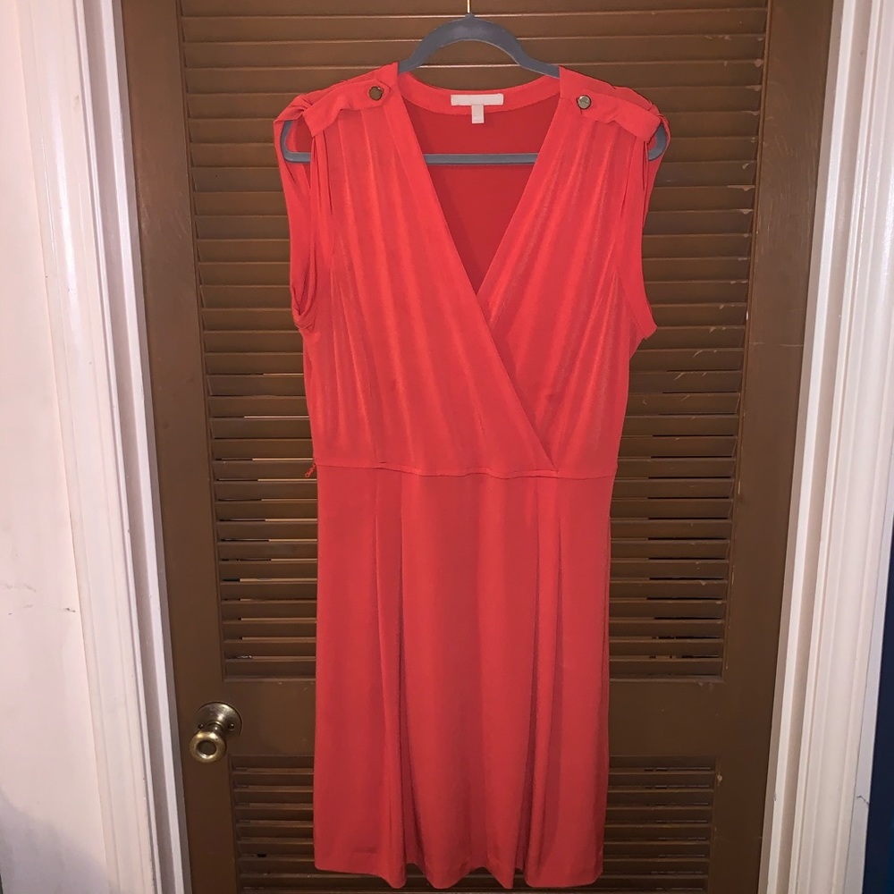 Coral Banana Republic Dress